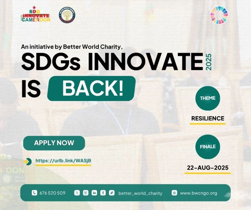 SDG INNOVATE CAMEROON 2025 IS BACK IMAGE