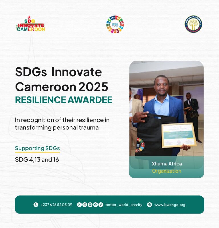 From Trauma to Triumph: Xhuma Africa’s Resilience at SDG Innovate Cameroon 2025